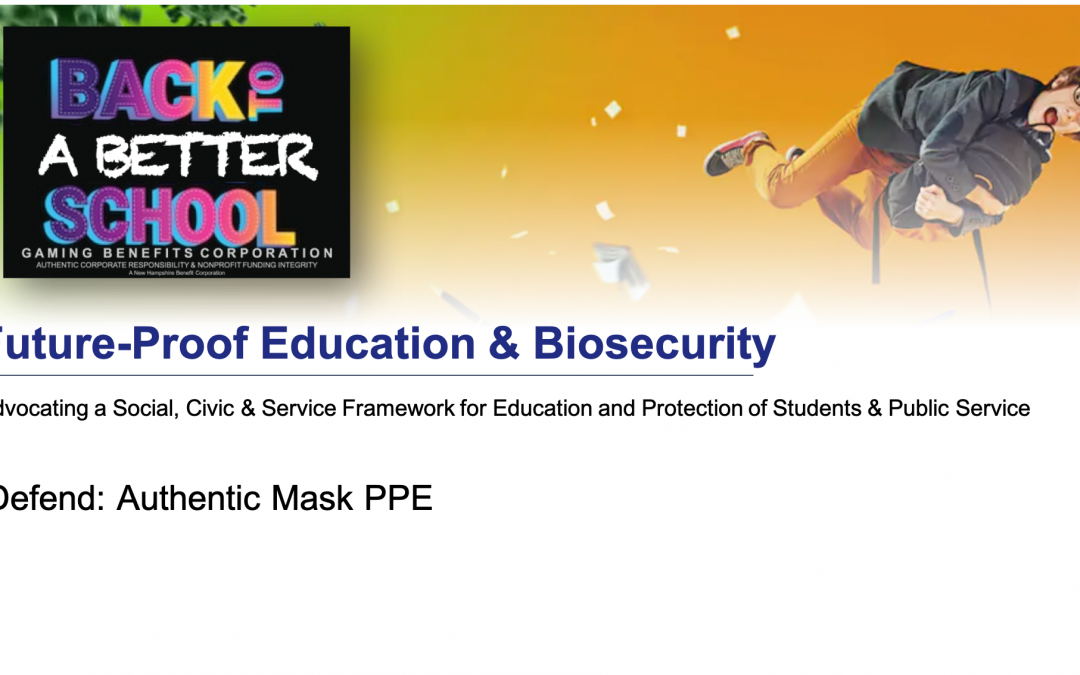 authentic PPE for students and teachers csr gaming benefits corp